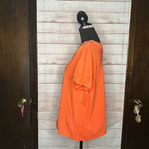 Orange beaded collar Top - Picture 3 of 7